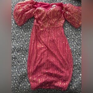Sparkling Pink Sequin Dress